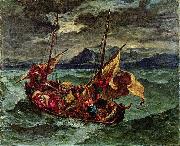 Eugene Delacroix Christus auf dem See Genezareth Spain oil painting artist